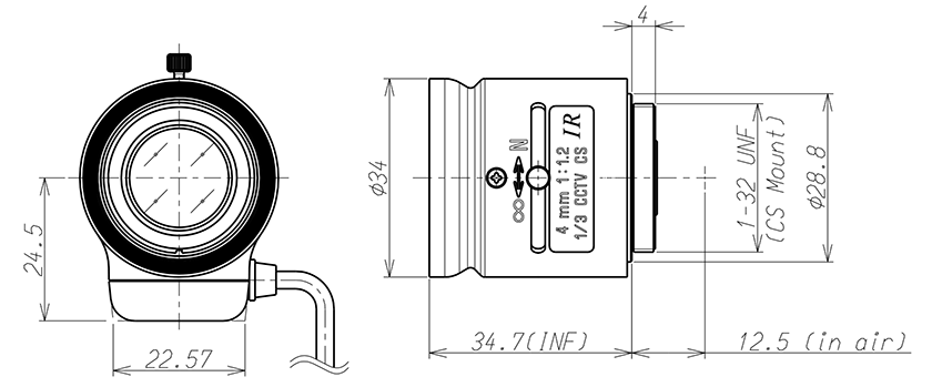 13FG04IR dimension